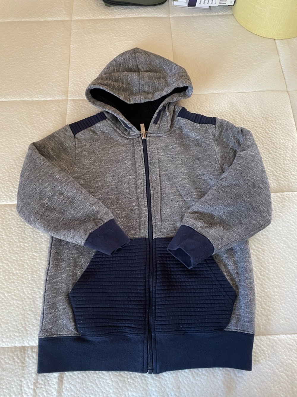 Ruff Hewn Dark Brown Sherpa Zip Hoodie